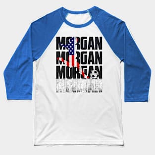 Morgan Soccer Womens Celebration USA Baseball T-Shirt